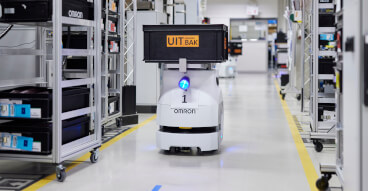 factory mobile robot delivery bboard sol