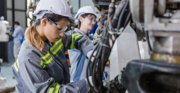 female engineer production manufacturing bboard sol