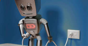 robot charge plug power interruption fcard prod